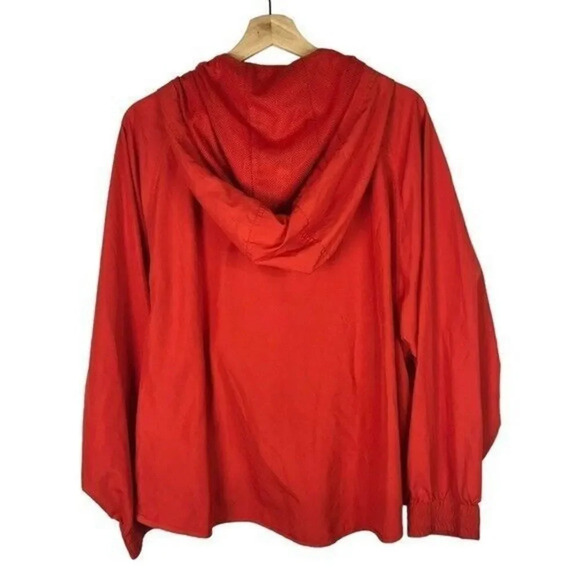 Ivy Park Beyonce Bright Poppy Red Logo Windbreaker Jacket M - Picture 3 of 4